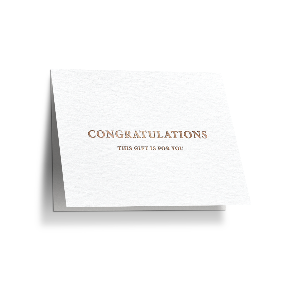 "Congratulations" Luxury Magic Card