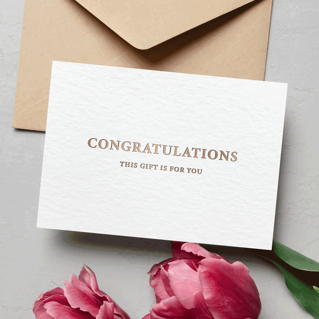 Congratulations Luxury Magic Card, Perfect Gift for Baby Showers, Congratulating Job Promotions and More
