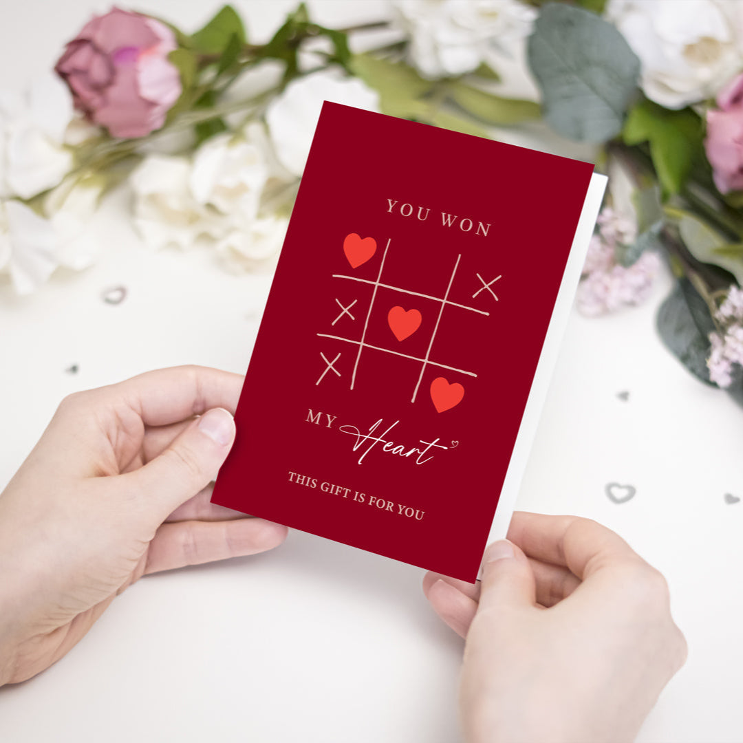 You Won My Heart Magic Card | Romantic Greeting Card for Her | Gift for Her | Gift Card for Partner