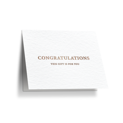 "Congratulations" Luxury Magic Card