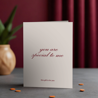 'You Are Special to Me' Romantic Valentine's Day or Anniversary Greeting Card That Turns into a Thousand Gifts Like Spas & More