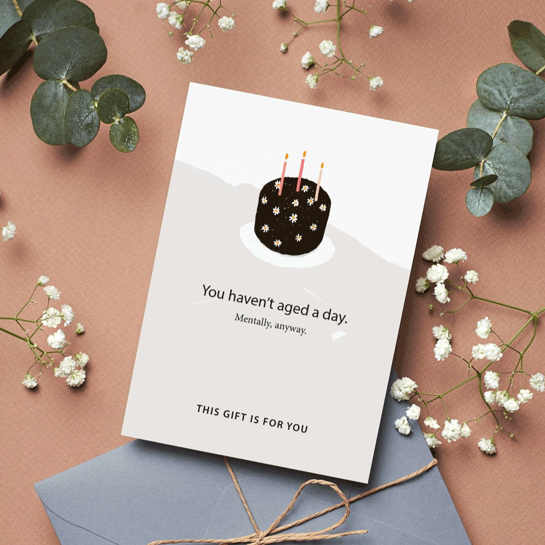 You Haven't Aged A Day Magic Card | Funny Birthday Greeting Card | Meme Greeting Card for Birthdays